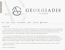 Tablet Screenshot of georgiadisphotography.com